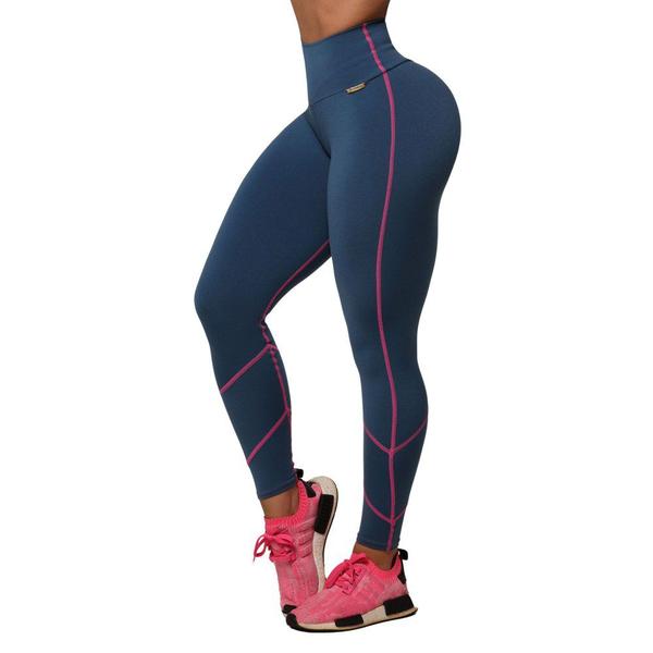 Imagem de Conjunto Legging Empina Bumbum + Top Seul Azul Moving