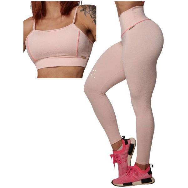 Imagem de Conjunto Legging Empina Bumbum + Top Snake Blush Moving