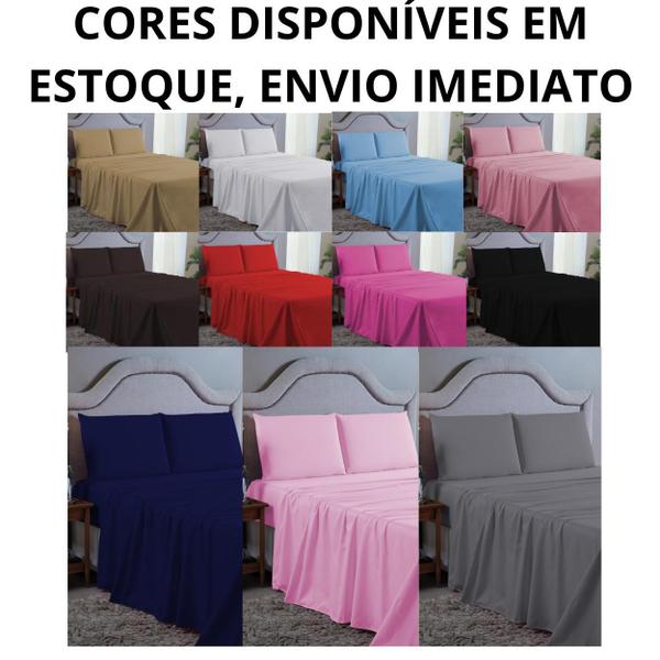 Conjunto Lençol Cama King Size 4 Peças 400 Fios com Elástico e Fronhas Toque Macio - MF ENXOVAIS Imagem de Conjunto Lençol Cama King Size 4 Peças 400 Fios com Elástico e Fronhas Toque Macio