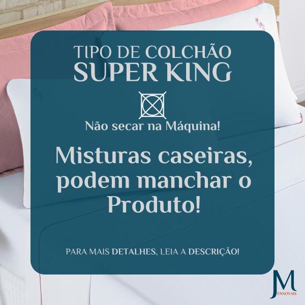 Imagem de Conjunto Lencol Casal King Size Casa Blanca 100%Algodao