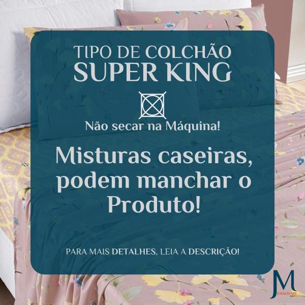 Conjunto Lencol Casal King Size Florença 04 Peças 200 Fios - De Luca Enxovais Imagem de Conjunto Lencol Casal King Size Florença 04 Peças 200 Fios