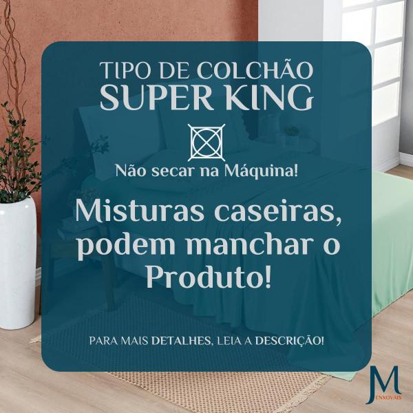 Imagem de Conjunto Lencol Casal King Size London Bordado Inglês 200