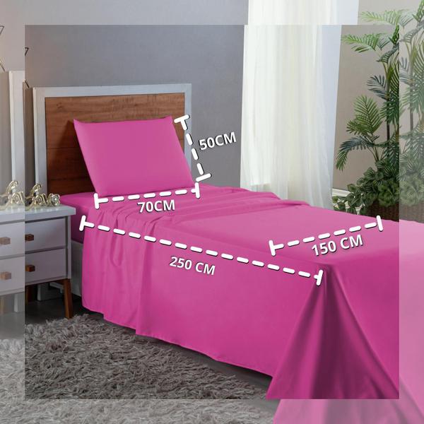 Conjunto Lençol Solteiro Aveludado 400 Fios 3 Peças Cama Box e Infantil - NARA CONFECÇÕES Imagem de Conjunto Lençol Solteiro Aveludado 400 Fios 3 Peças Cama Box e Infantil