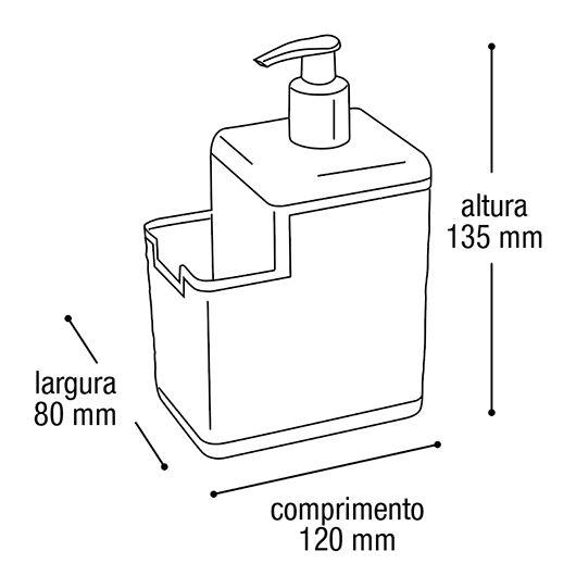 Imagem de Conjunto Lixeira 7L Lixeira 5L Porta Detergente e Rodo de Pia Preto Arqplast