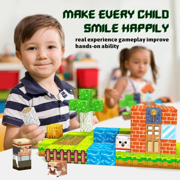 Imagem de Conjunto Magnetic Blocks Girigi Farm Life para crianças de 3 anos ou mais