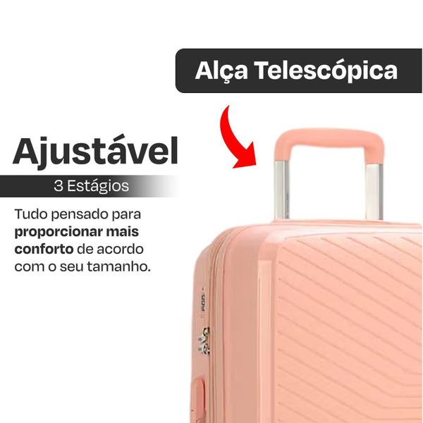 Imagem de Conjunto Mala Viagem Pequena + Média + Grande Inquebrável