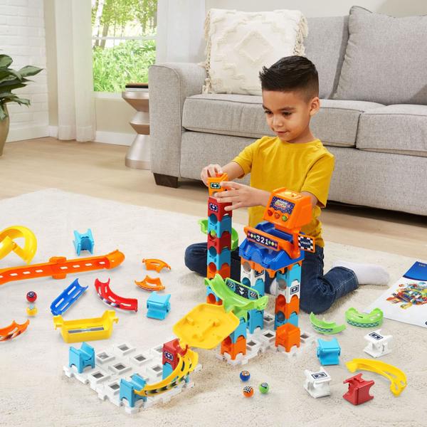 Imagem de Conjunto Marble Raceway VTech Marble Rush com 5 bolinhas de gude de 73 peças