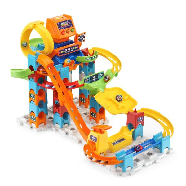 Imagem de Conjunto Marble Raceway VTech Marble Rush com 5 bolinhas de gude de 73 peças