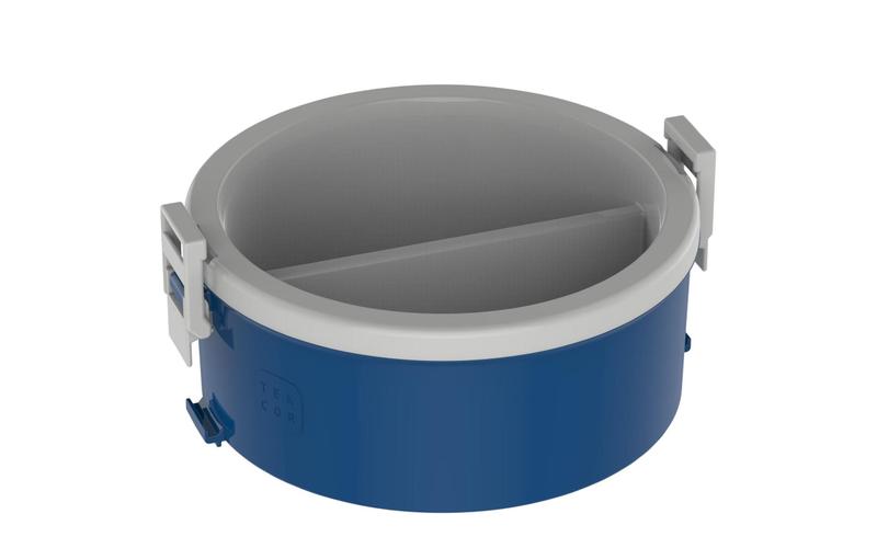 Imagem de Conjunto Marmita Térmica 3 Unidades Azul Tekcor - Soprano