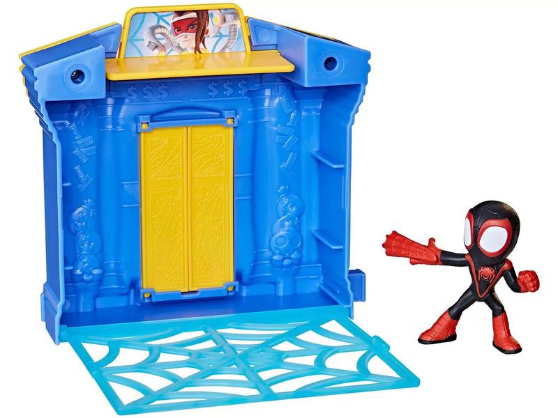 Imagem de Conjunto Marvel Spidey Miles Morales e Banco - Hasbro  F8362