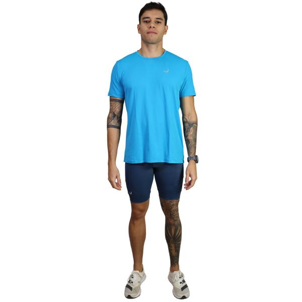 Imagem de Conjunto Masculino Fitness Para Corrida Caminhada Academia Treino Indrills Azul Petróleo