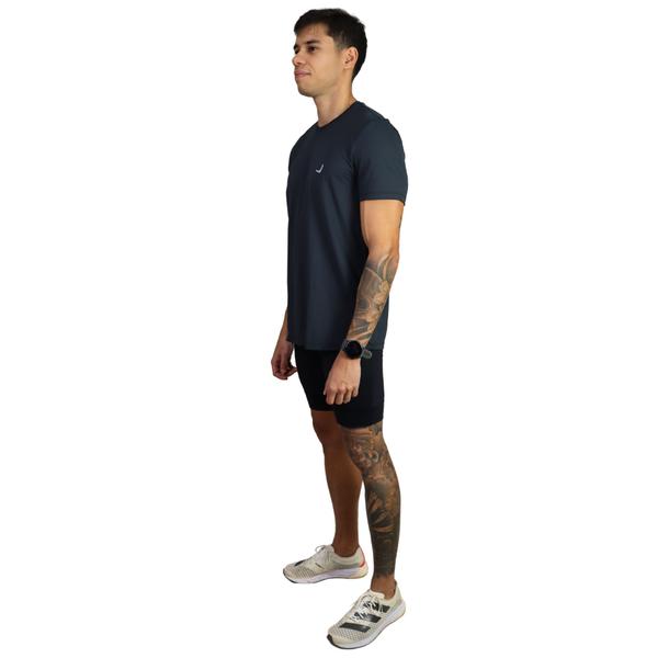 Imagem de Conjunto Masculino Para Corrida Caminhada Academia Treino Indrills Chumbo E Preto