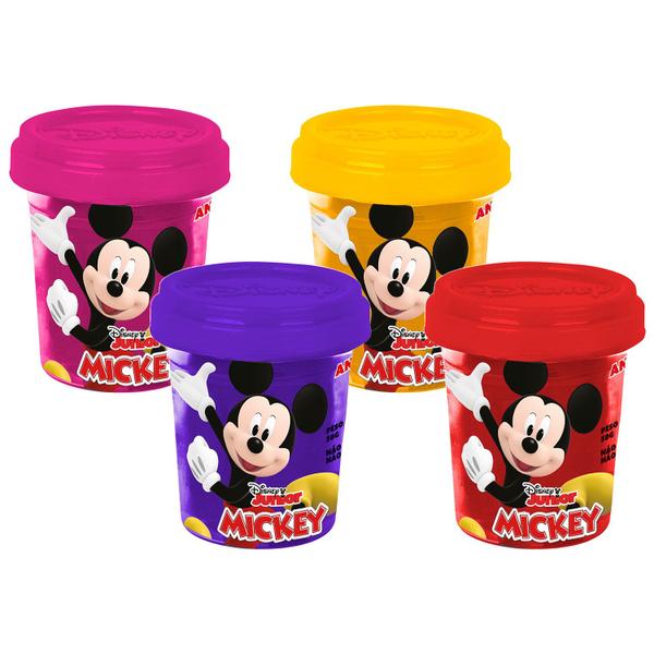 Imagem de Conjunto Massinha De Modelar Colorida Mickey Mouse Com Acessórios Para Crianças Brinquedo Disney - Cotiplás