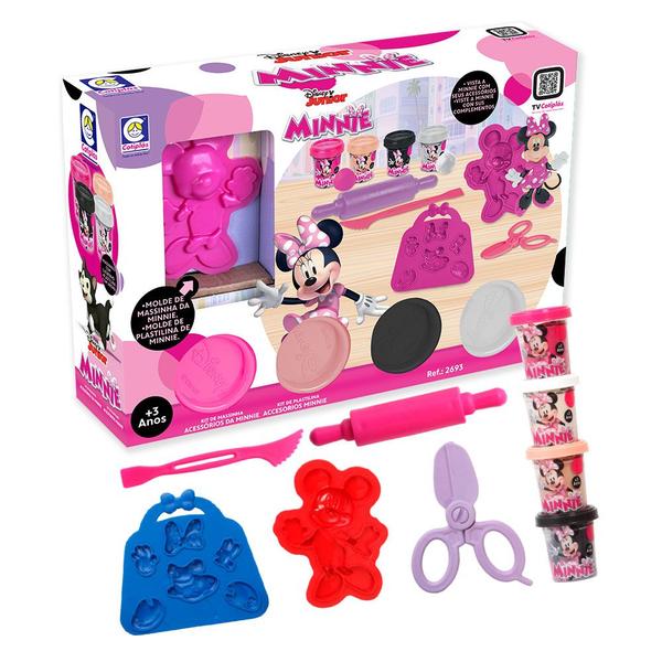 Imagem de Conjunto Massinha Para Modelar Minnie Mouse Com 4 Potes