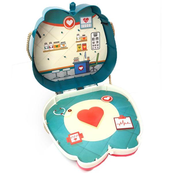 Imagem de Conjunto Médico De Brinquedo Maleta Infantil Plástica 15 Pçs