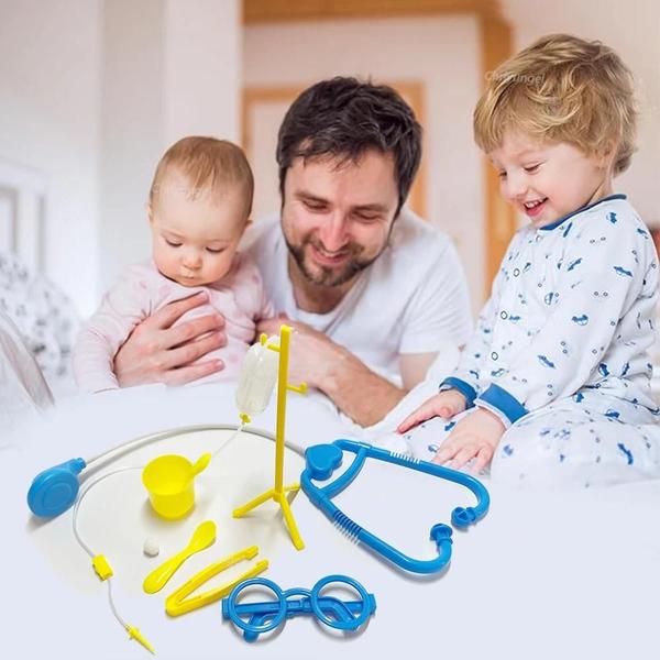 Conjunto Médico Infantil com 30 Peças - Estetoscópio e Ferramentas de Dentista Imagem de Conjunto Médico Infantil com 30 Peças - Estetoscópio e Ferramentas de Dentista