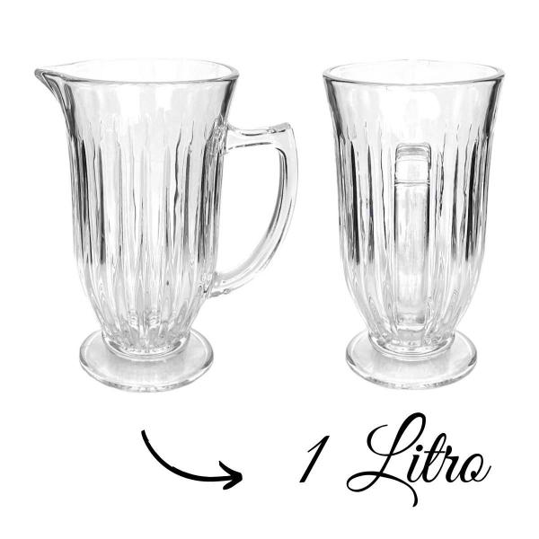 Conjunto Melina Com Jarra E Copos De Vidro Água Suco 7 Peças - Hauskraft Imagem de Conjunto Melina Com Jarra E Copos De Vidro Água Suco 7 Peças