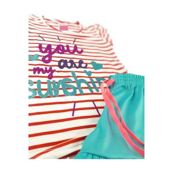 Imagem de Conjunto Menina Roupa Infantil Juvenil Verão Short Feminino