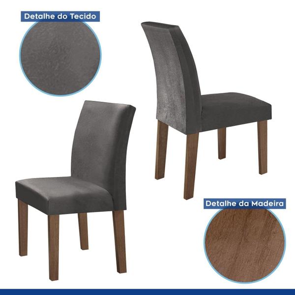 Imagem de Conjunto Mesa Barcelona 100cmx100cm 4 Cadeiras Espanha Tampo Slim Plus Quadrado Vidro Yescasa