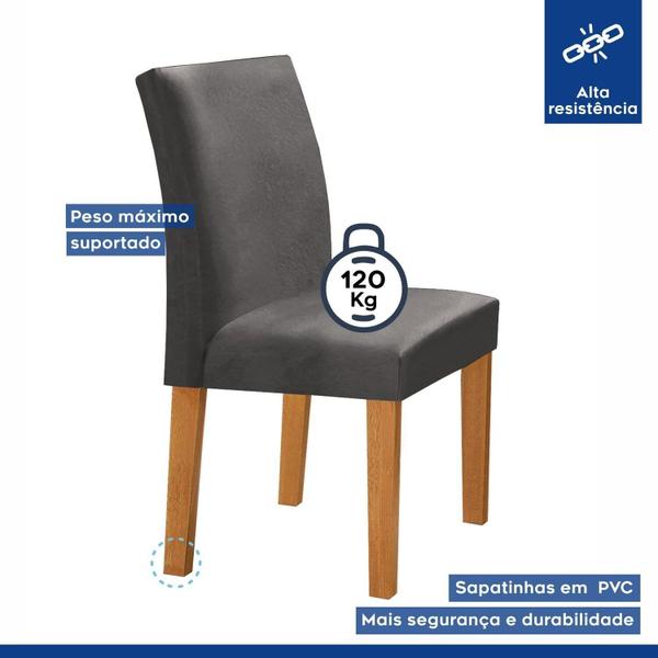 Imagem de Conjunto Mesa Barcelona 100cmx100cm 4 Cadeiras Espanha Tampo Slim Plus Quadrado Vidro Yescasa