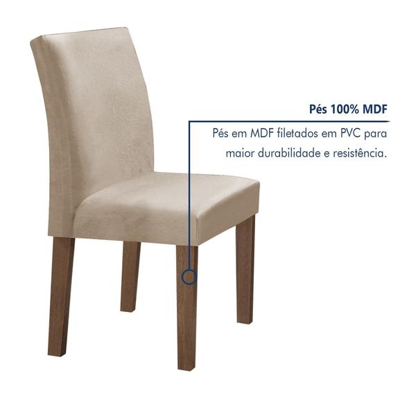 Imagem de Conjunto Mesa Barcelona 100cmx100cm 4 Cadeiras Espanha Tampo Slim Plus Redondo Yescasa