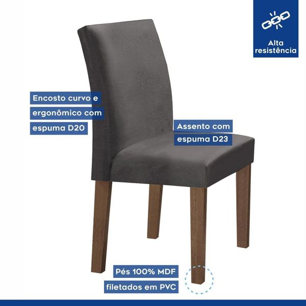 Imagem de Conjunto Mesa Barcelona 100cmx100cm 4 Cadeiras Espanha Tampo Slim Plus Redondo Yescasa