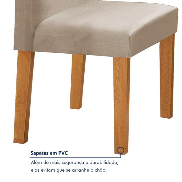 Imagem de Conjunto Mesa Barcelona 120cmx120cm 6 Cadeiras Espanha Tampo Plus Redondo Vidro Yescasa