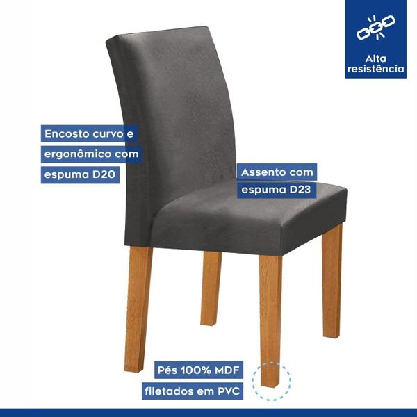 Imagem de Conjunto Mesa Barcelona 120cmx120cm 6 Cadeiras Espanha Tampo Plus Redondo Vidro Yescasa