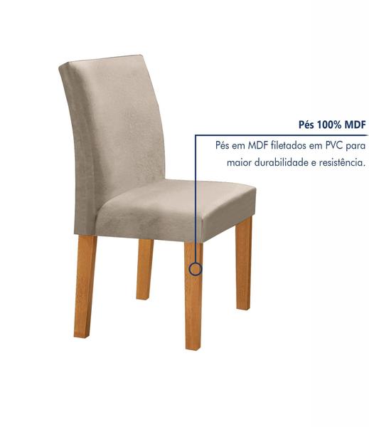 Imagem de Conjunto Mesa Barcelona 120cmx120cm 6 Cadeiras Espanha Tampo Plus Redondo Vidro Yescasa