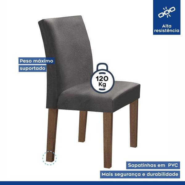 Imagem de Conjunto Mesa Barcelona 120cmx120cm 6 Cadeiras Espanha Tampo Plus Redondo Vidro Yescasa