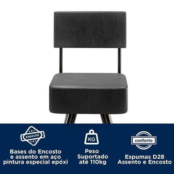 Imagem de Conjunto Mesa Bistrô e 2 Banquetas Barcelona Salaone