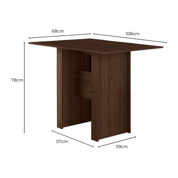 Conjunto Mesa Com 4 Cadeiras Milano - Poliman Móveis Imagem de Conjunto Mesa Com 4 Cadeiras Milano
