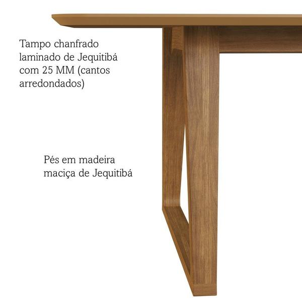 Imagem de Conjunto Mesa com 6 Cadeiras Madeira Maciça Tampo Laminado Sala de Jantar Noruega