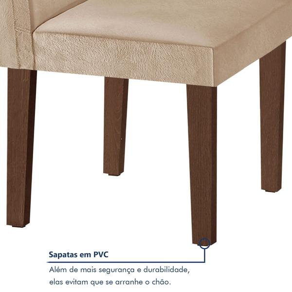 Imagem de Conjunto Mesa com Vidro e 8 Cadeiras 200cmx90cm Barcelona Yescasa