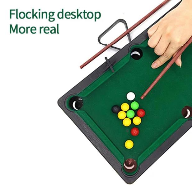 Imagem de Conjunto Mesa De Bilhar Snooker Sinuca Brinquedo Premium Com Tacos E Bolas