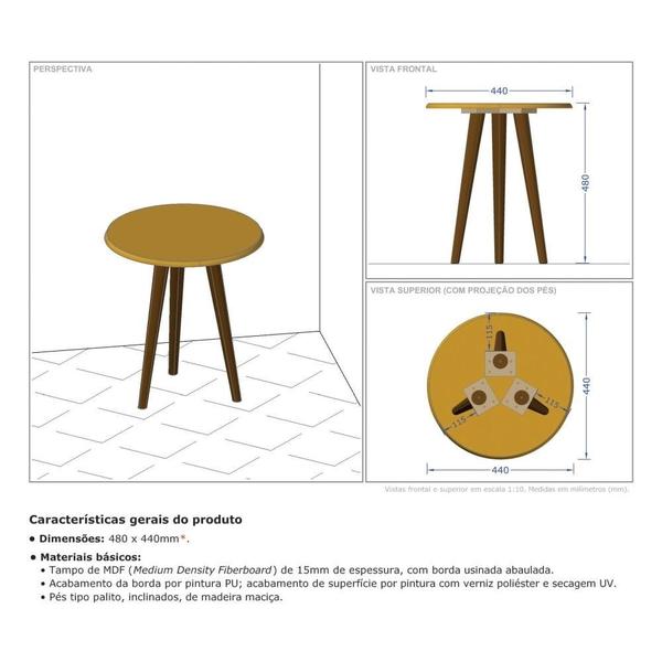 Imagem de Conjunto Mesa de Centro e Mesas Laterais Brilhante Carrara - Bechara