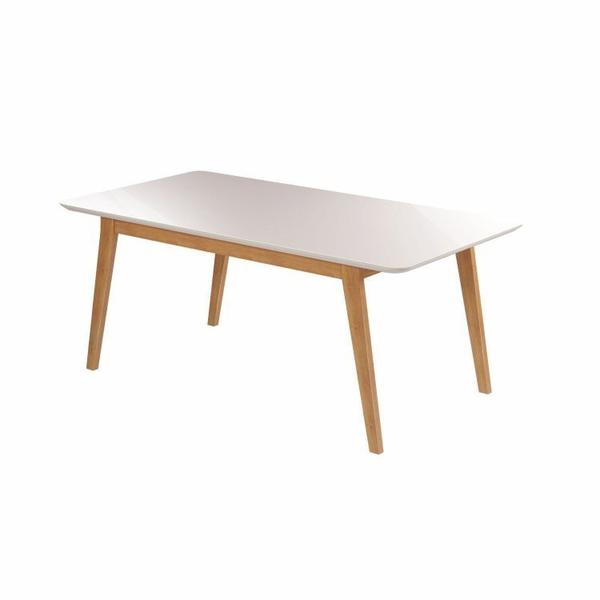 Imagem de Conjunto Mesa de Jantar Madeira Maciça Retangular com 6 Cadeiras Eames