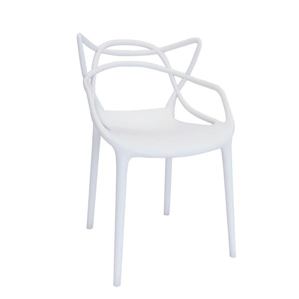 Imagem de Conjunto Mesa de Jantar Oval Vértice Nozes 190cm com 4 Cadeiras Allegra - Branco