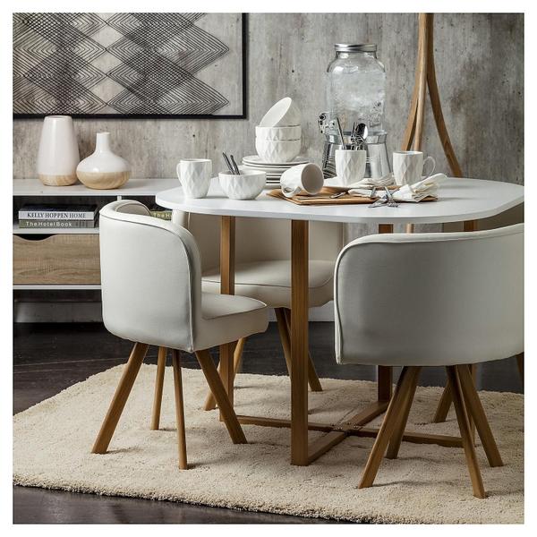 Conjunto Mesa de Jantar Pizza Just Home Collection - Conjunto Sala