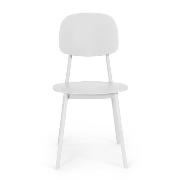 Imagem de Conjunto Mesa de Jantar Redonda Eiffel Branca 90cm com 4 Cadeiras Itália - Branco