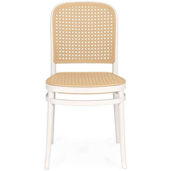 Imagem de Conjunto Mesa de Jantar Redonda Laura 120cm Branca com 4 Cadeiras Roma - Branco