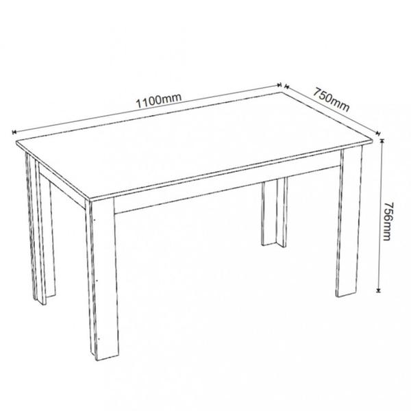 Imagem de Conjunto Mesa Mayla E 4 Cadeiras Sol Viero