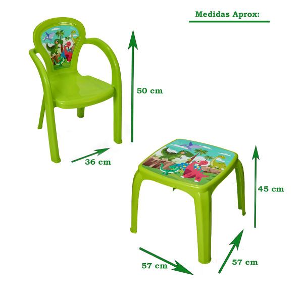 Imagem de Conjunto Mesa Mesinha Infantil Com Duas Cadeiras