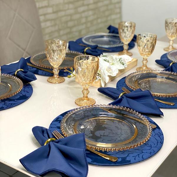 Imagem de Conjunto Mesa Posta Souplat Completo Medalhão Varias Cores Decorativo