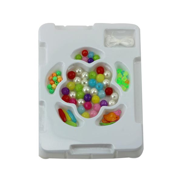 Imagem de Conjunto miçangas bolinha 88 peças colorido plástico bbr