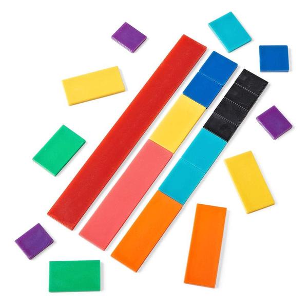 Imagem de Conjunto Montessori Rainbow Rainbow Hand2mind Plastic Fraction Tiles/51