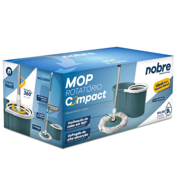 Imagem de Conjunto Mop Nobre Compact Com Refil Extra E Luva De Malha