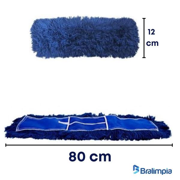 Imagem de Conjunto Mop Pó Eletrostático Euro 80cm Com + 1 Refil Extra