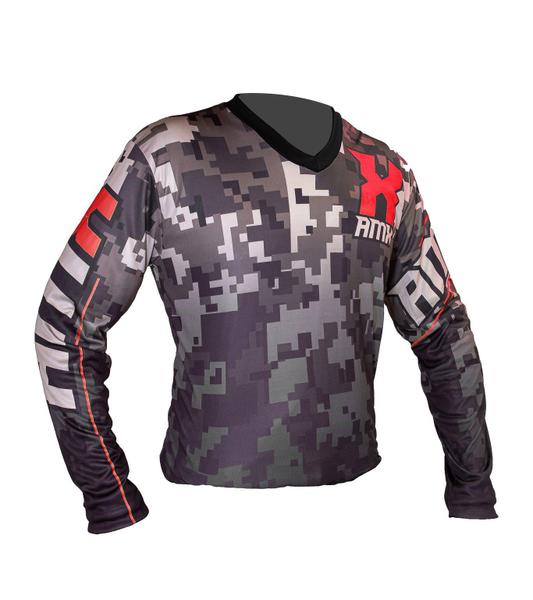 Imagem de Conjunto Motocross Amx Classic Camuflado Vermelho