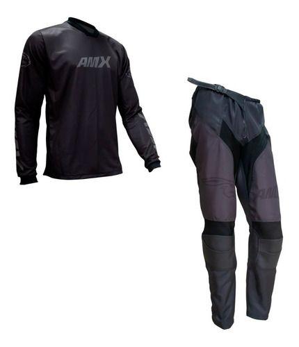 Imagem de Conjunto Motocross Amx Prime Preto Grafite